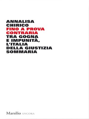 cover image of Fino a prova contraria